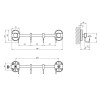 Крючок для ванной комнаты Kroner KRM Elbe - ACC2914-4