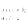 Крючок для ванной комнаты Kroner KRM Elbe - ACC2914-6