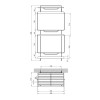 Полиця для ванної кімнати Kroner KRM Rizze - ACC330-3