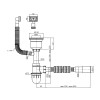 Сифон для кухонной мойки Kroner KRP Siphon - 021 3 1/2