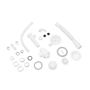 Сифон для кухонної мийки Kroner KRP KS02R-1WHI 3 1/2