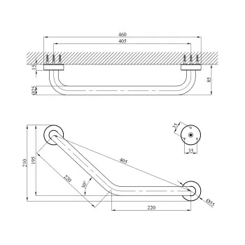 Поручень для ванни Kroner KRM Rizze - ACC3517